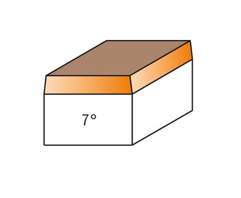 Fresa Piloto para Refilar 7° HW Ø4,5/6x6mm - marca CMT - Cód. 743.060.11